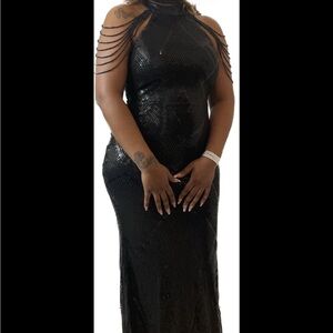 Elegant Black Evening Gown